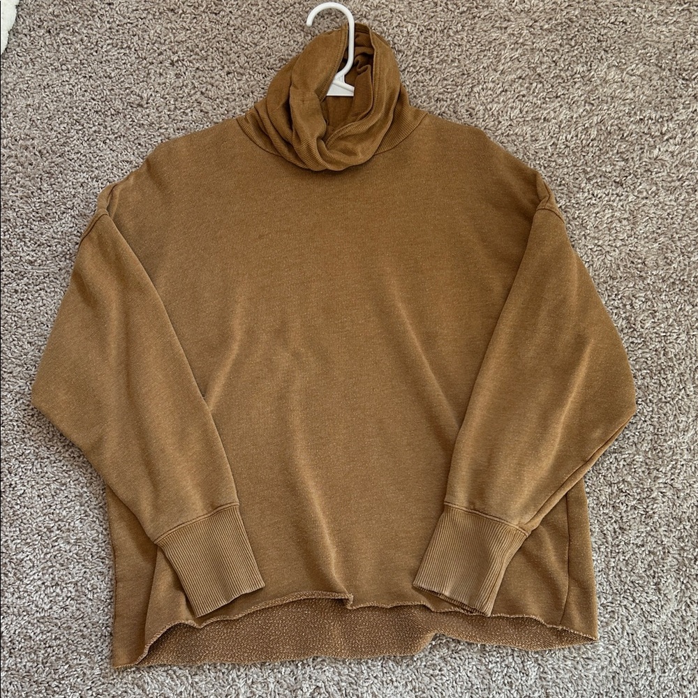 Aerie Tan Ribbed Knit Top